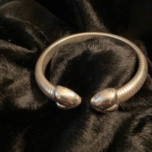 VINTAGE ESPO Joseph Esposito Ribbed Flex Torque Cuff Bracelet